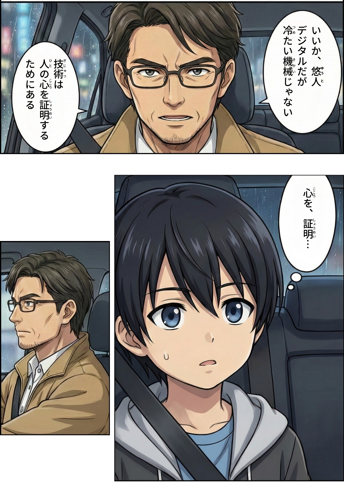 漫画第1話 「技術は人の心を証明するためにある」